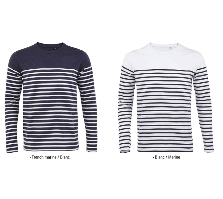 T-shirt Manches Longue Marinière – Image 2